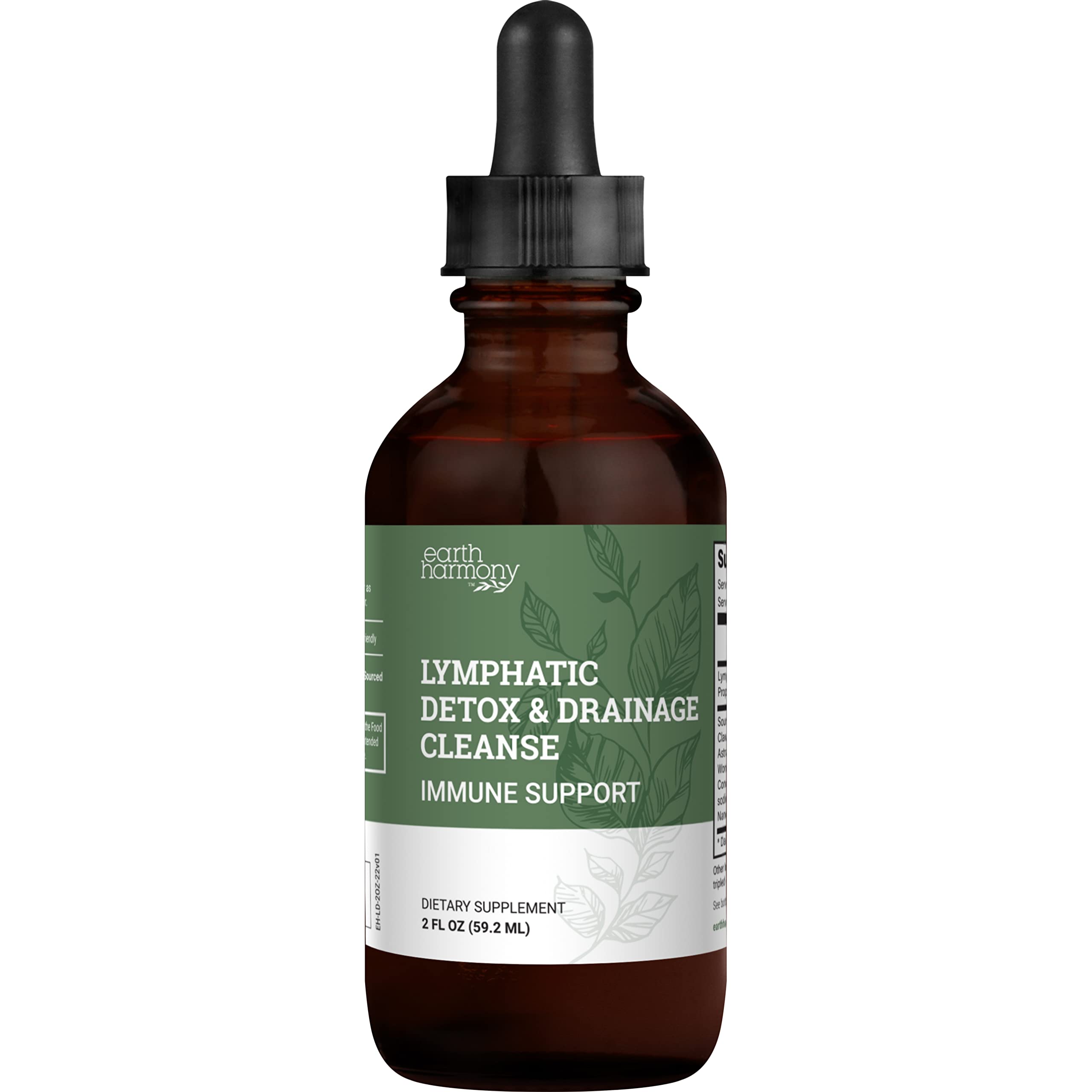 Earth Harmony Naturals gouttes drainage lymphatique — flacon pratique pour soutenir l'équilibre des fluides