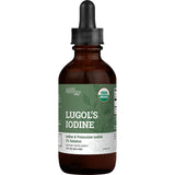 Gouttes Lugols Earth Harmony Naturals dans le flacon, potentiel soutien métabolique.