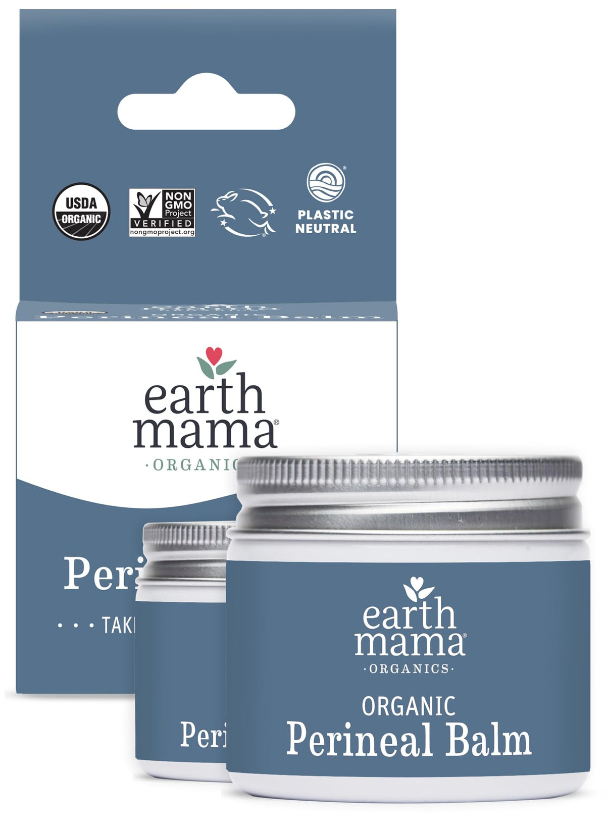 Earth Mama baume périnéal bio rafraîchissant, sensation immédiate de fraîcheur.