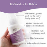 Earth Mama Lavande – Mousse légère pour le bain du bébé et les mains.