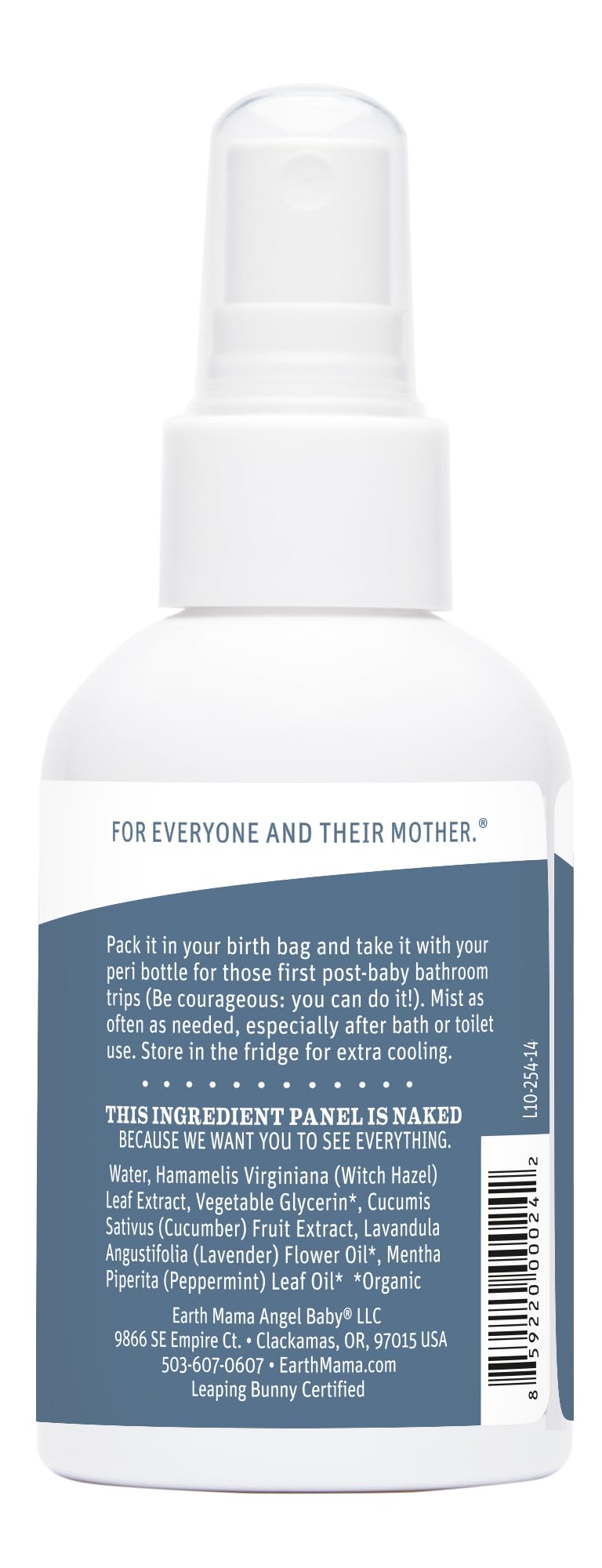 Earth Mama Spray périnéal: alternative utile aux lingettes lors du toilette post-accouchement.