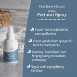 Earth Mama Spray périnéal: idéal en milieu hospitalier et à la maison.