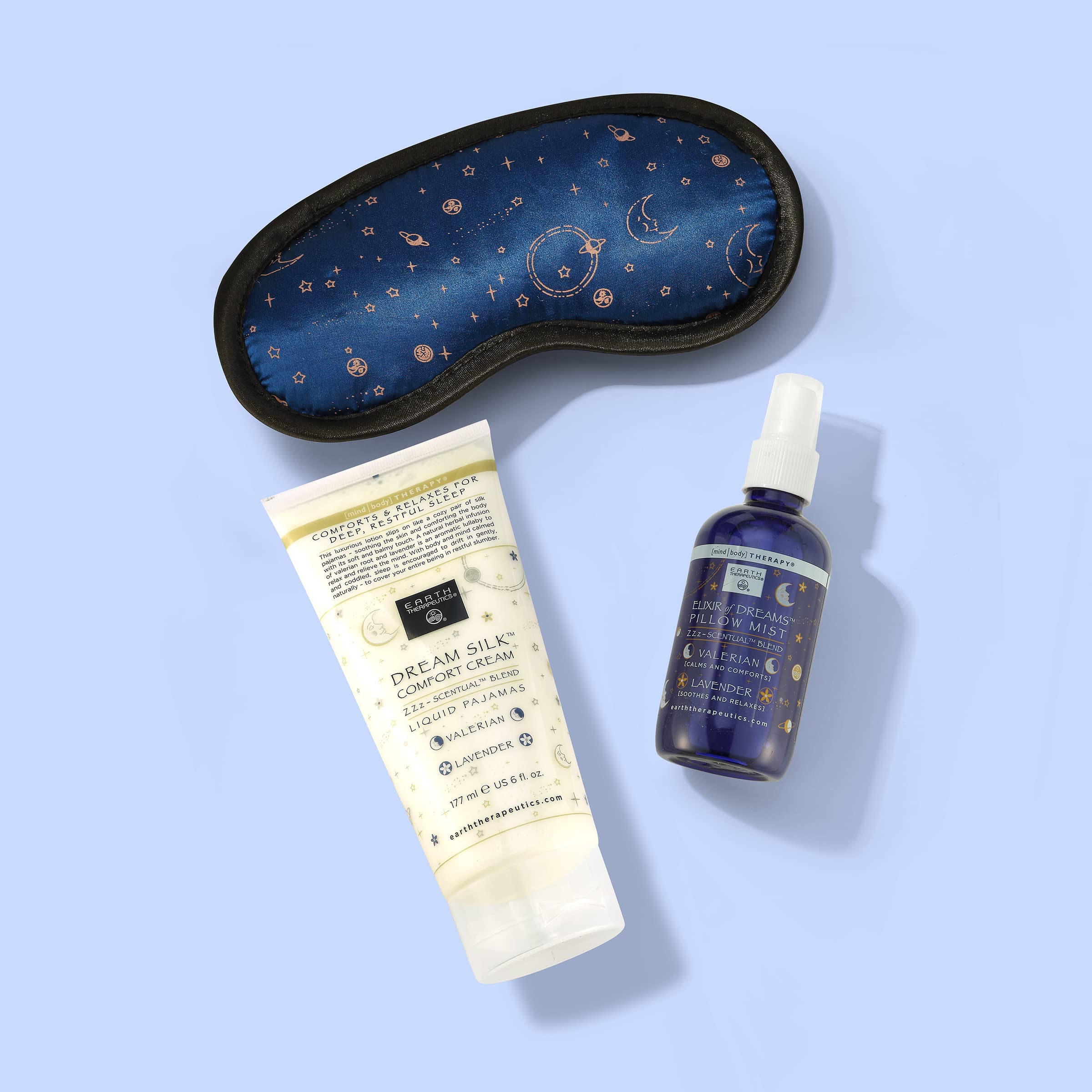 Earth Therapeutics Dream Zone texture soie luxueuse réduit les irritations autour des yeux.