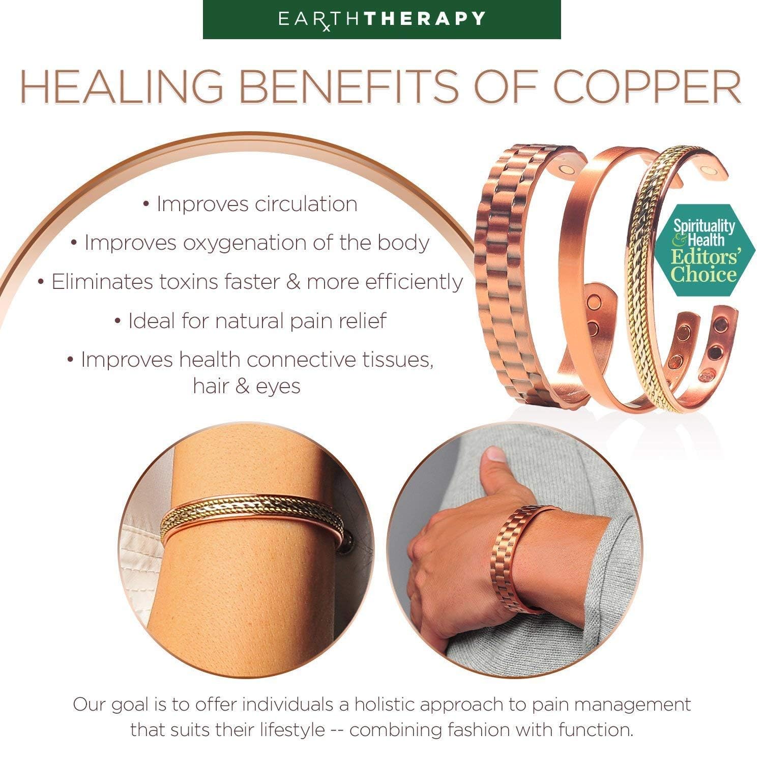 Earth Therapy bracelet prêt à offrir, élégant et pratique grâce à son emballage.