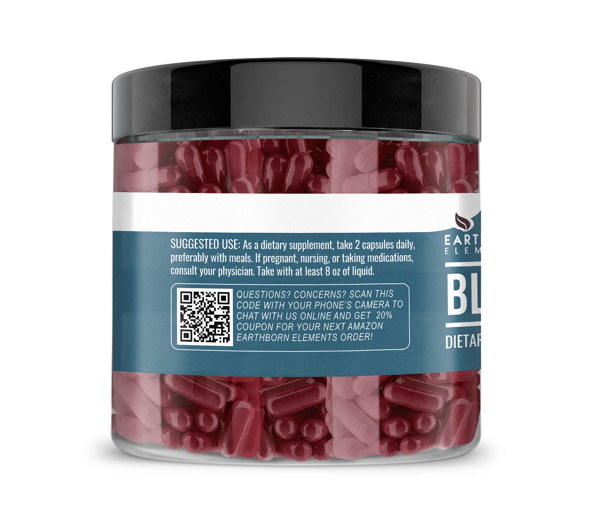 Earthborn Elements capsules extrait noir radis — format pratique pour l’usage quotidien.