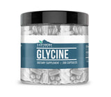 Glycine Earthborn Elements 200 capsules dans leur boîte, rangement pratique.
