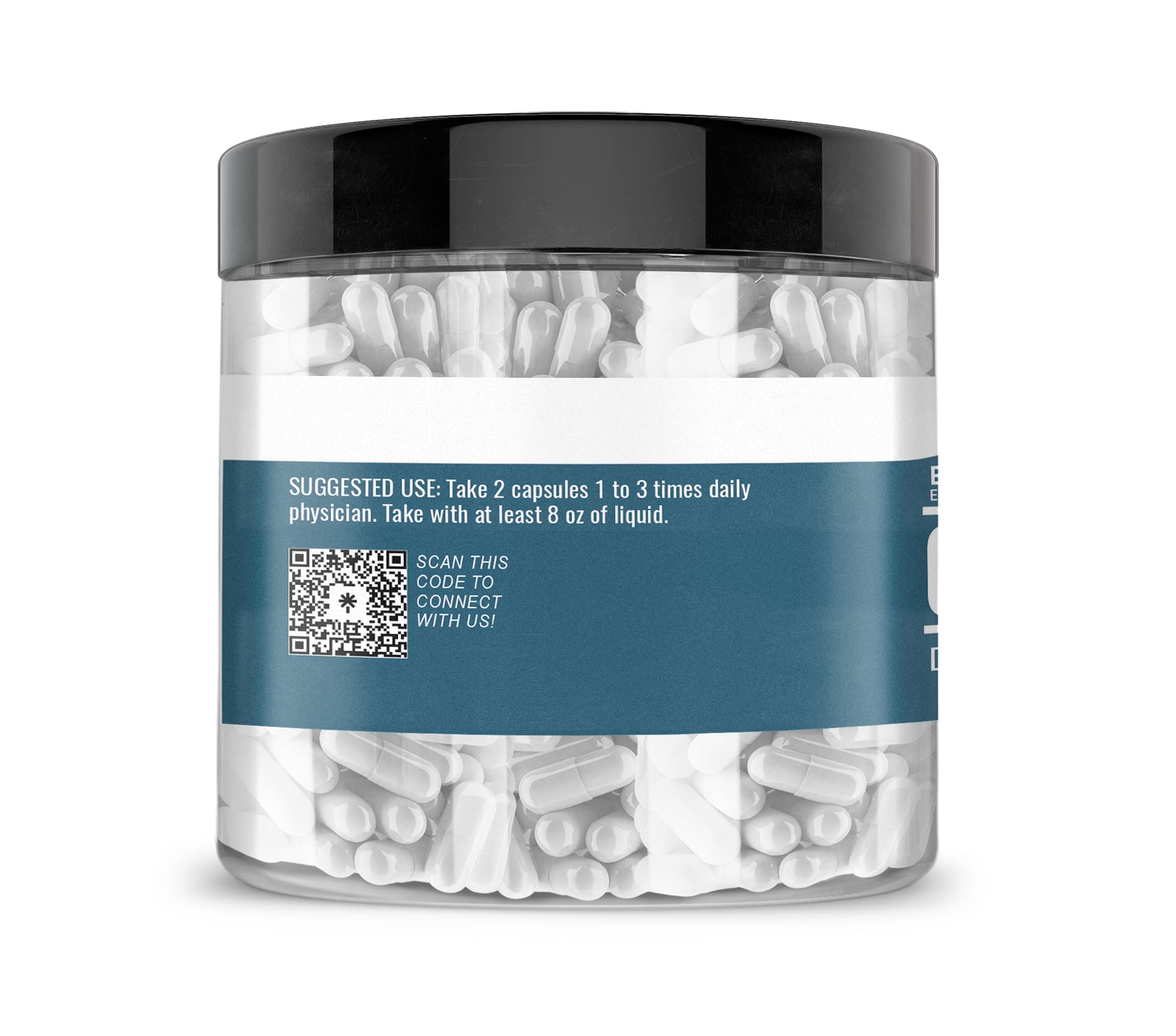 Capsules blanches Earthborn Elements Glycine 200, pureté sans additifs.