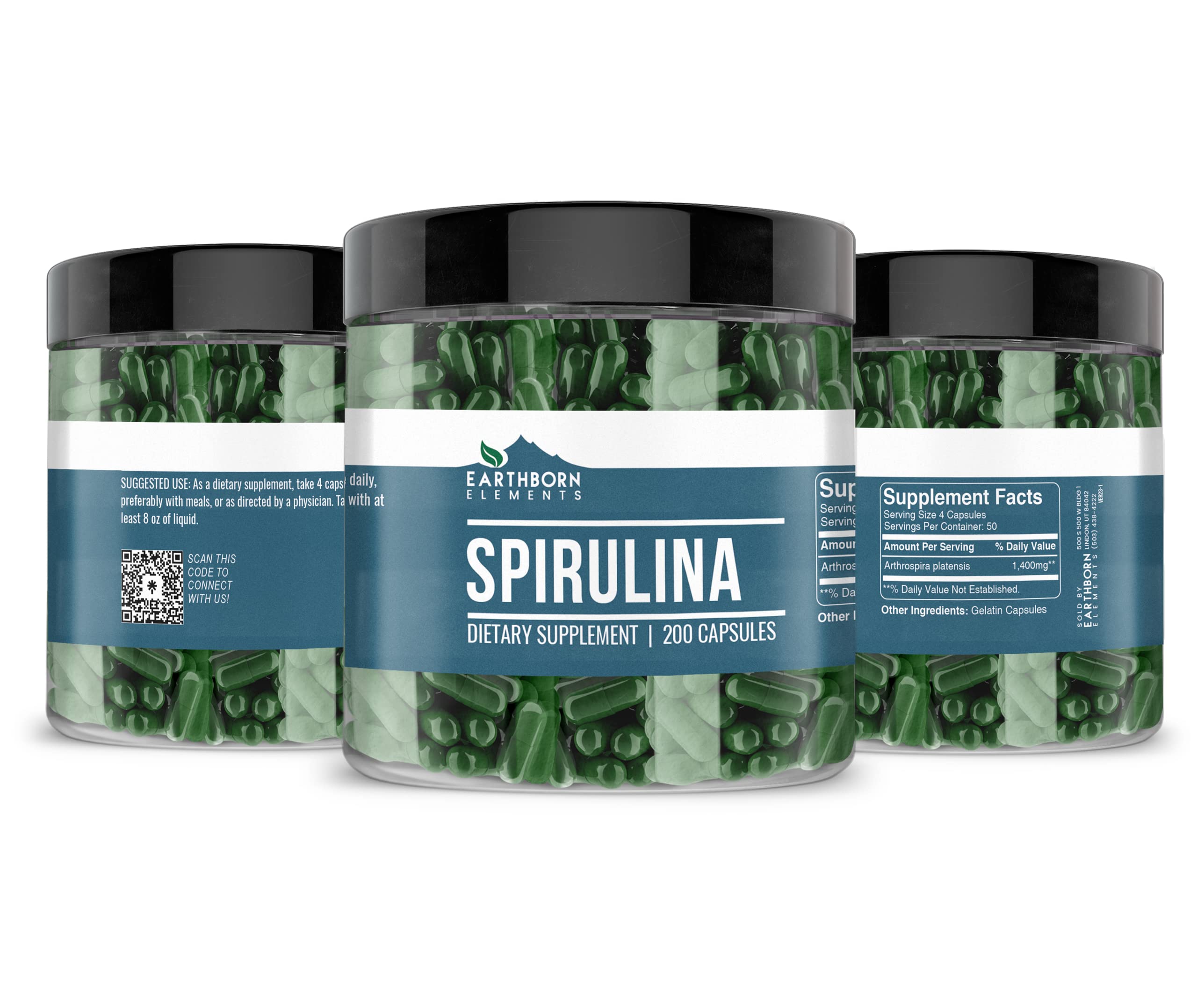Capsules Earthborn Elements – bouteille prête à l’emploi pour une utilisation régulière.