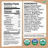 Sachet EarthChimp Protéine Végane Bio ouvert prêt à être mélangé dans un smoothie.