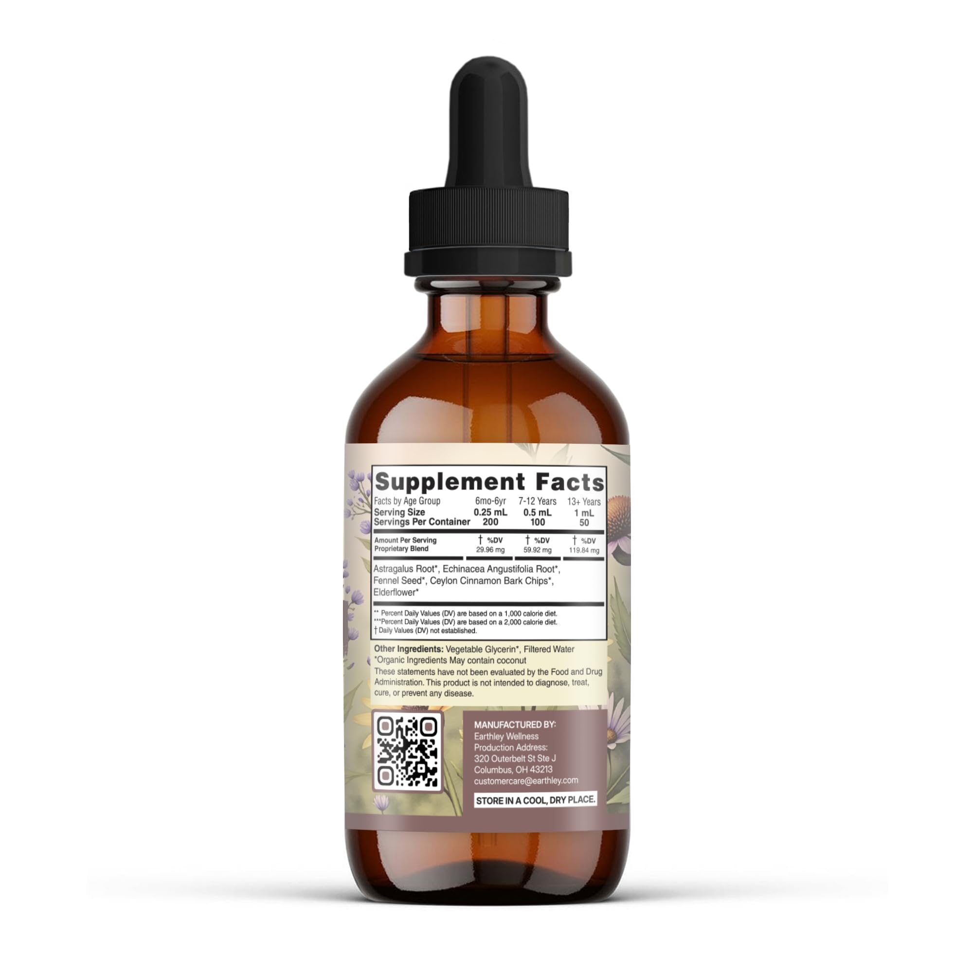 Earthley Wellness Feel Better Fast – flacon sans alcool pour usage familial et pratique.