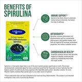 Bouteille Earthrise Spiruline Californie, format pratique pour usage quotidien.