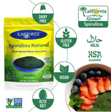 Earthrise smoothie spiruline naturelle, ajout nutritif dans le petit-déjeuner