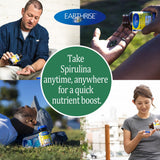 Earthrise tablettes adaptées régime keto avec spiruline, facile à intégrer.