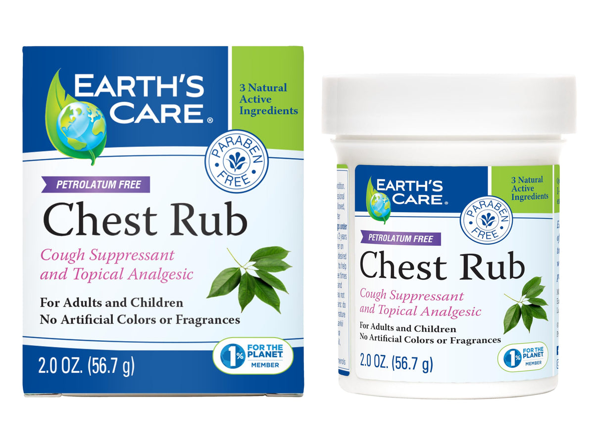 Earth's Care Baume Poitrine emballage pratique pour emporter.