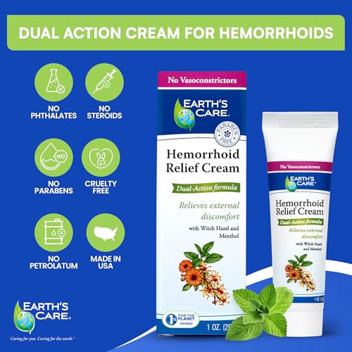 Earth’s Care Crème hémorroïde – sensation froide instantanée après l’application.