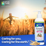 Earth's Care Eczema Lotion, sans parfum artificiel pour peaux sensibles.