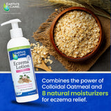 Earth's Care Eczema Lotion, texture légère et absorption rapide.