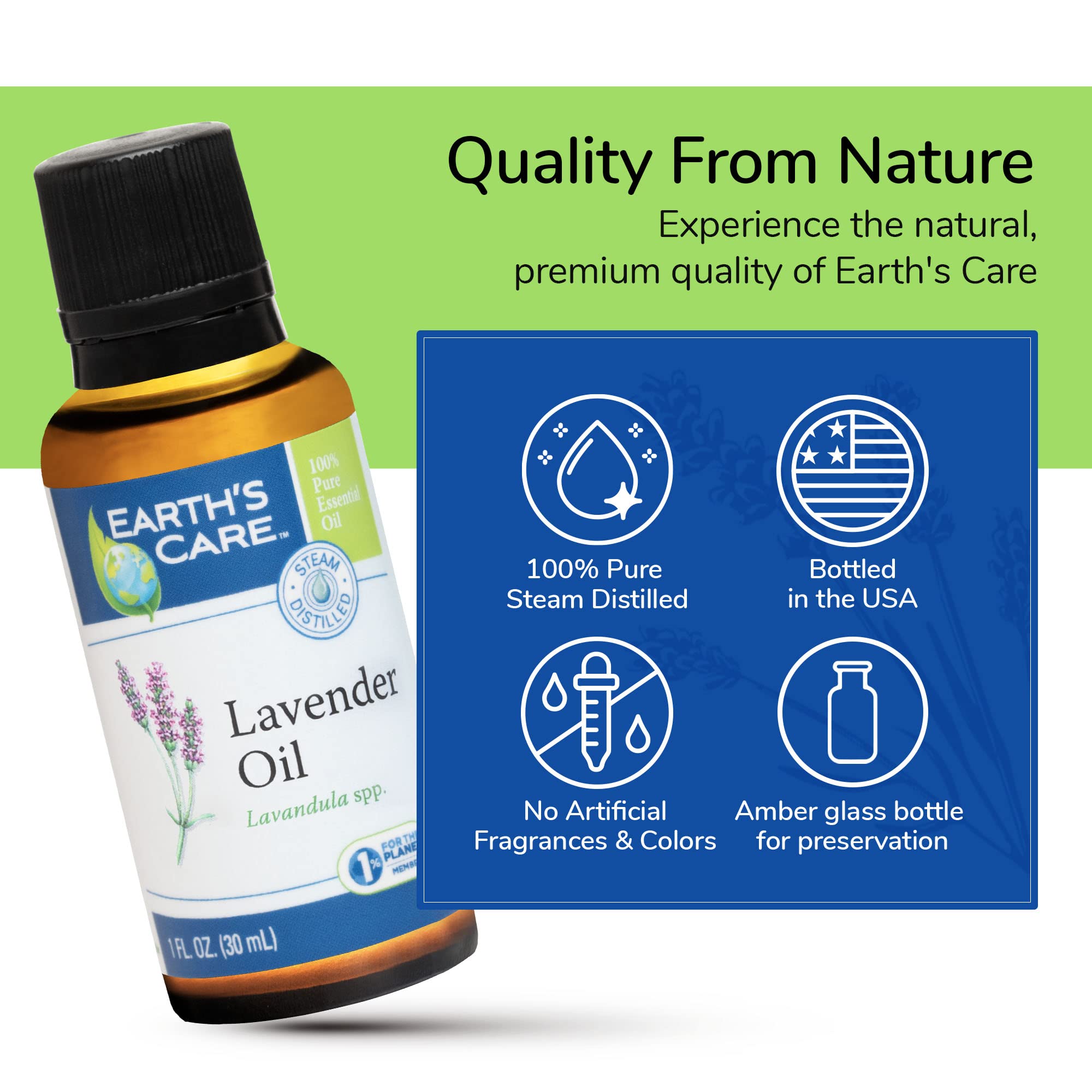 Earth's Care Lavande: parfum floral frais pour une ambiance spa chez soi.