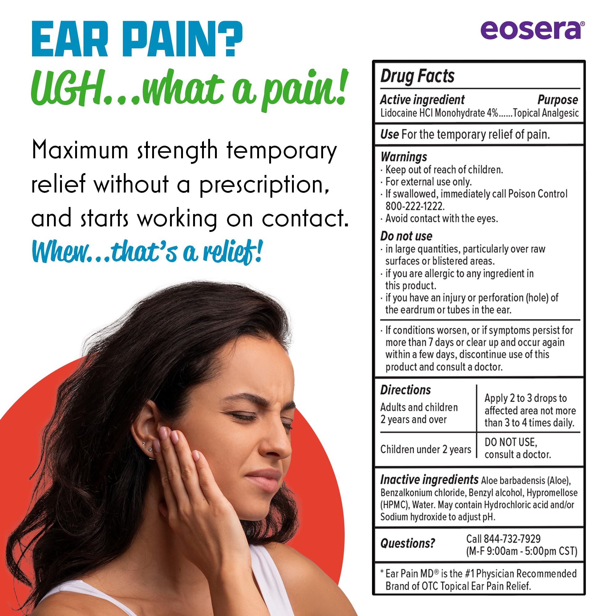 Utilisation adaptée pour adultes et enfants avec Earwax MD