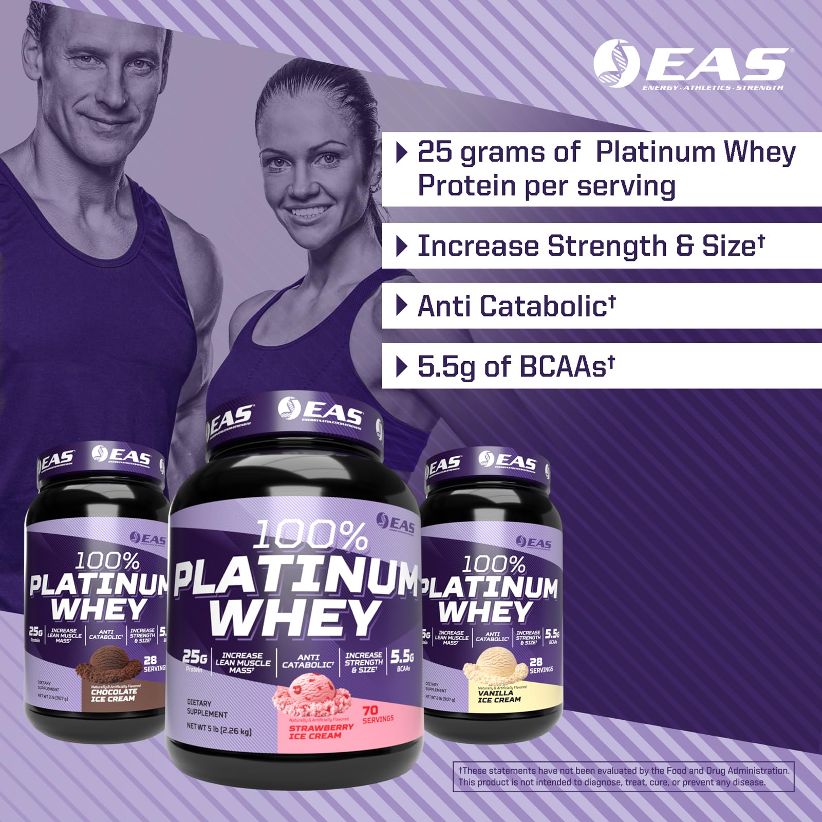 EAS 100% Platinum — pot-proteine-whey-5-livres, format économique.