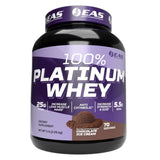 EAS 100% Platinum — poudre-whey-chocolat-glace, récupération après entraînement.