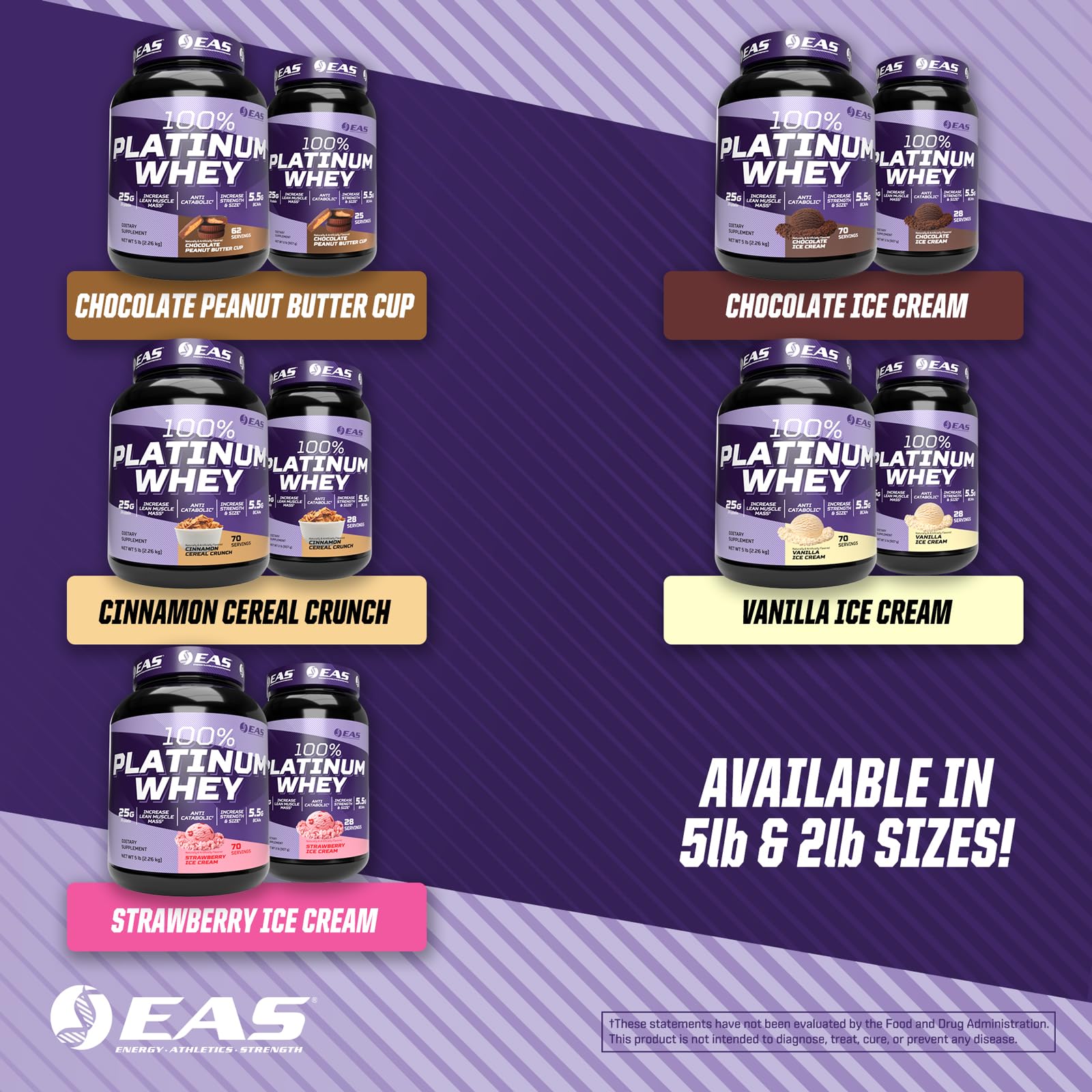 EAS 100% Platinum — gout-chocolat-glace, goût riche et degustation agréable.