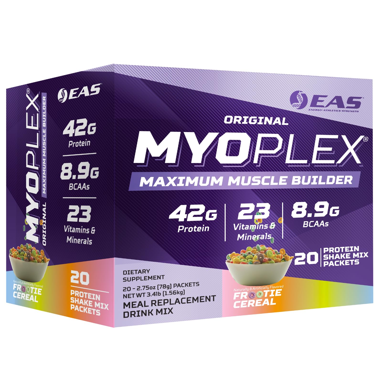 EAS Myoplex emballage avec sachets individuels pour repas pratique