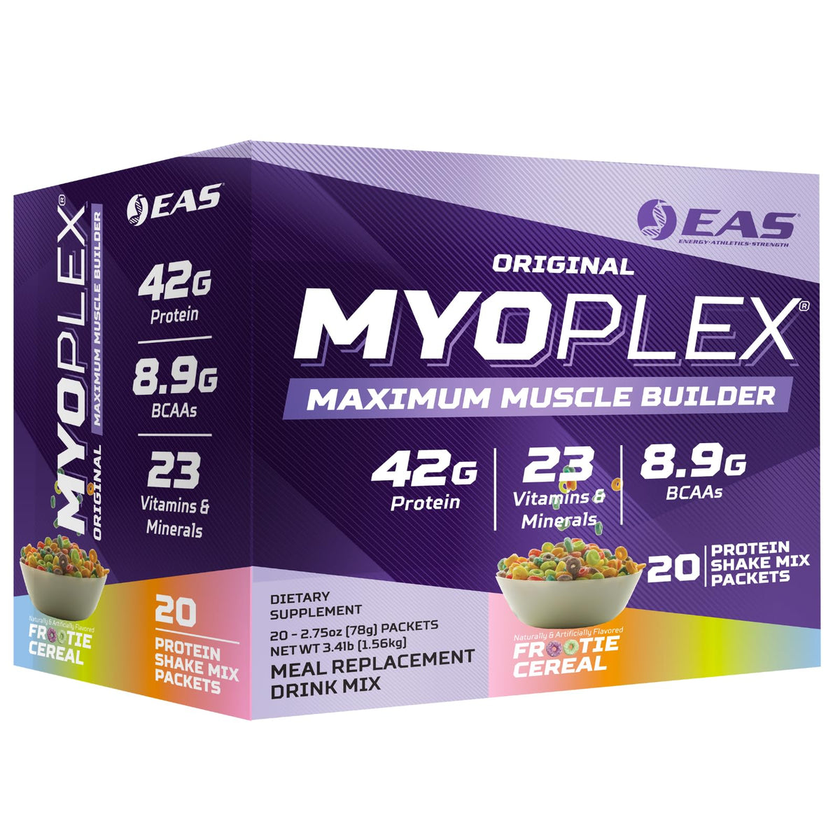 EAS Myoplex emballage avec sachets individuels pour repas pratique