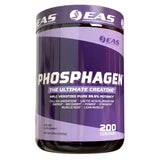 EAS Phosphagen Ultimate en poudre dans sa bouteille, énergie durable.