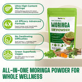 Curcuma et Moringa pour une boisson végétale riche en saveurs.