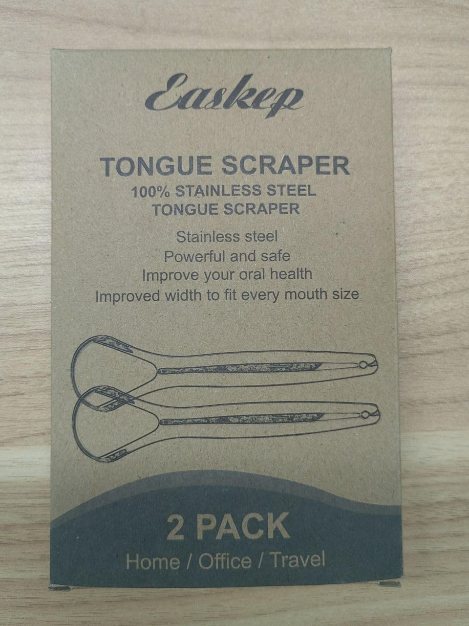 Conception sans rouille Easkep, grattoir langue robuste.