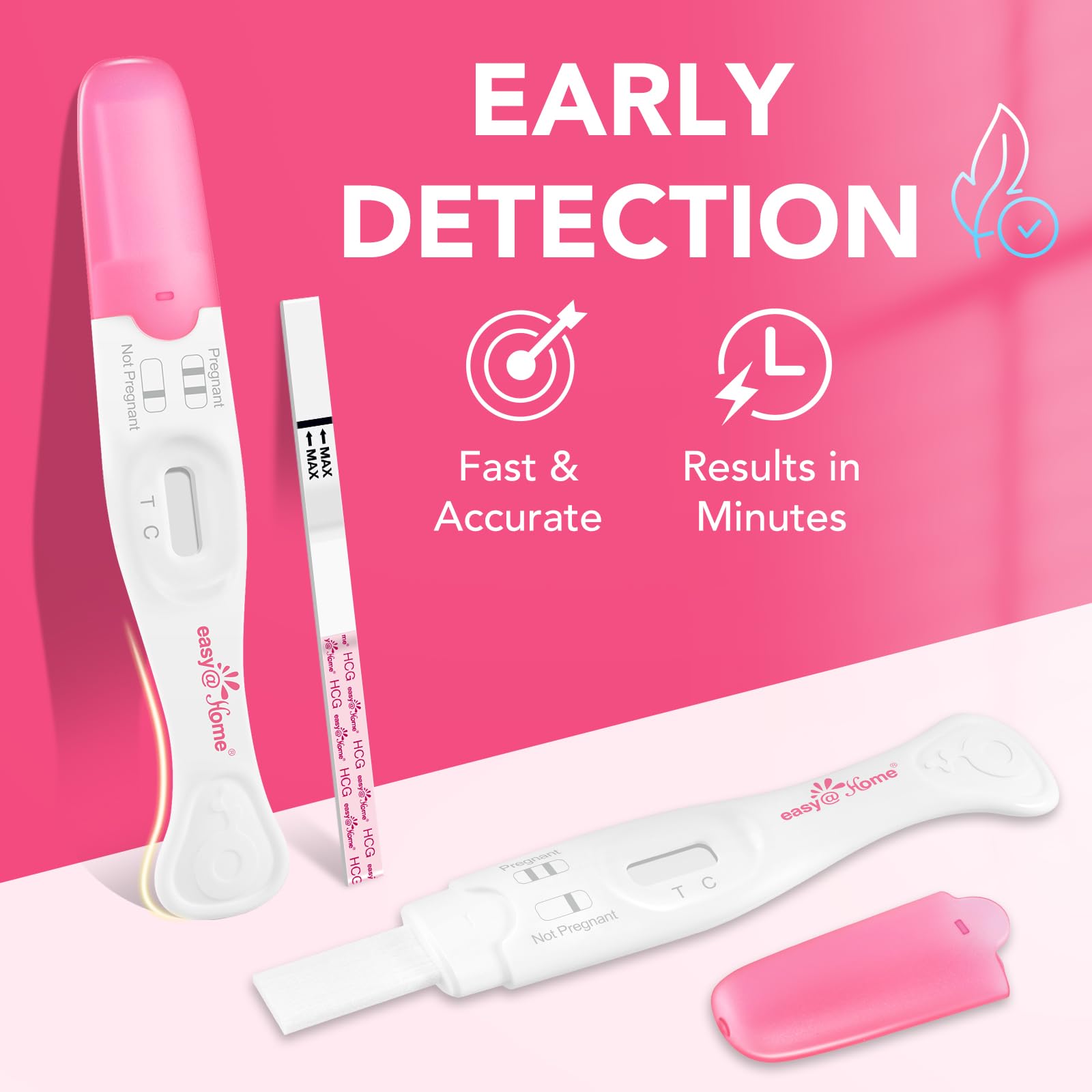 Easy@Home – bandes de test de grossesse fiables pour confirmer tôt.