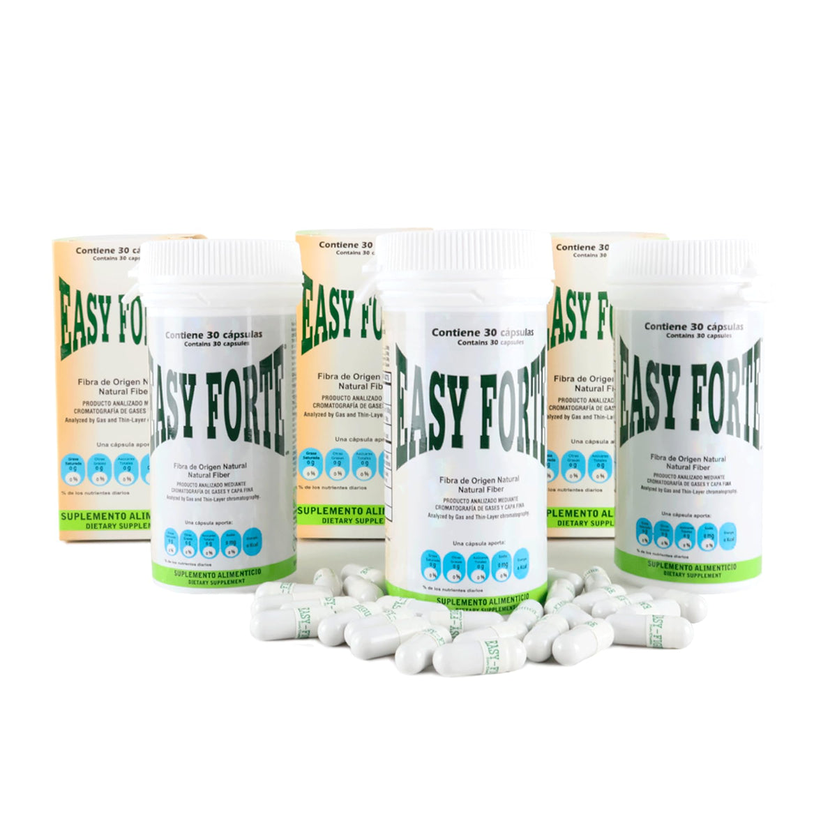 Easy Forte pack de 3 bouteilles pour une routine de fibres naturelle.