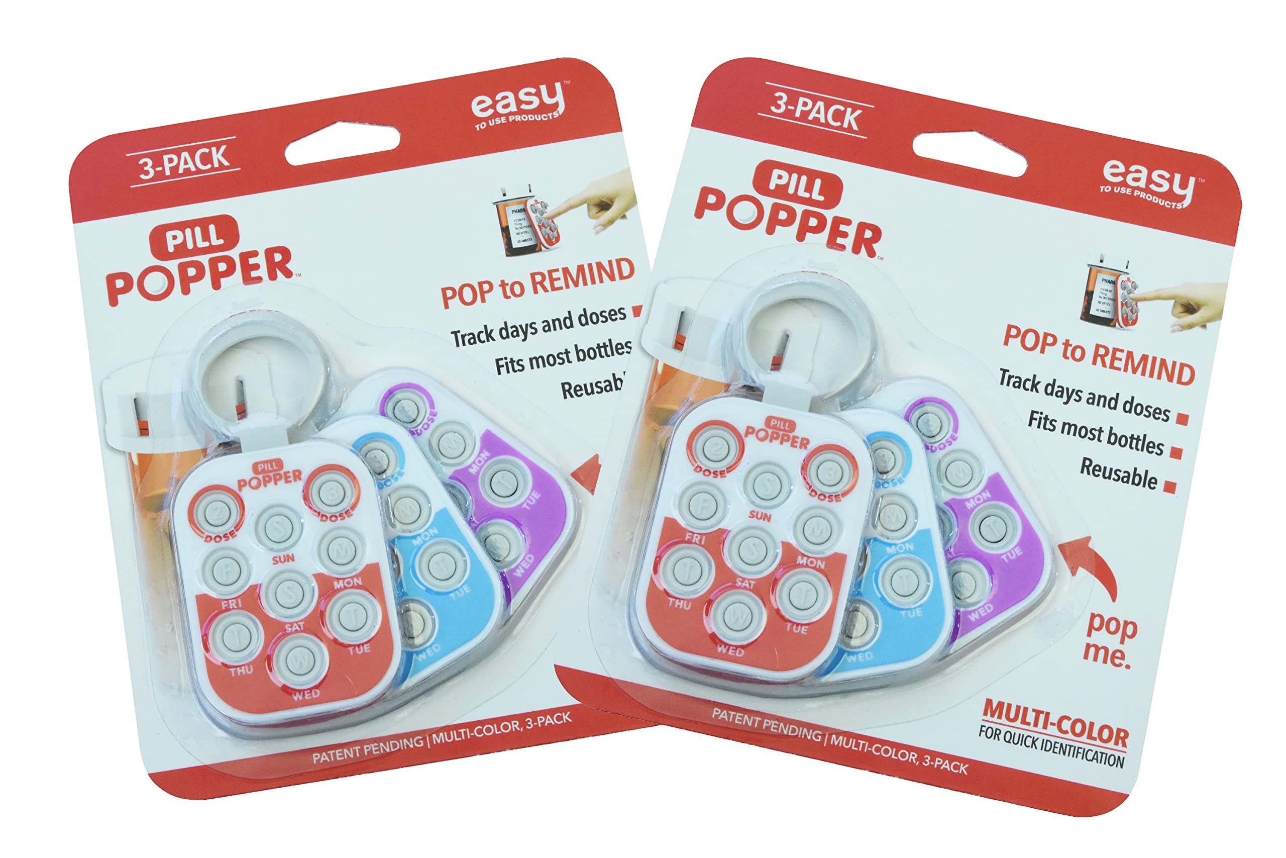 Easy To Use Products Pill Popper aperçu avant: rappel visuel des doses quotidiennes