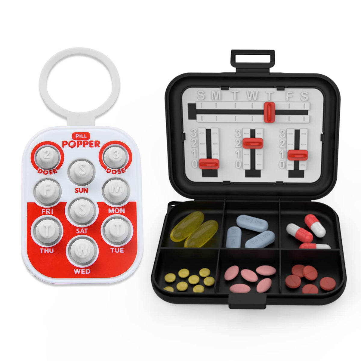 Pill Popper Easy To Use Products : rappel visuel quotidien pour éviter les oublis.