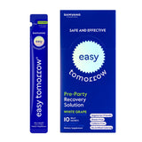 EASY TOMORROW jelly stick before drinking closeup for quick hydration