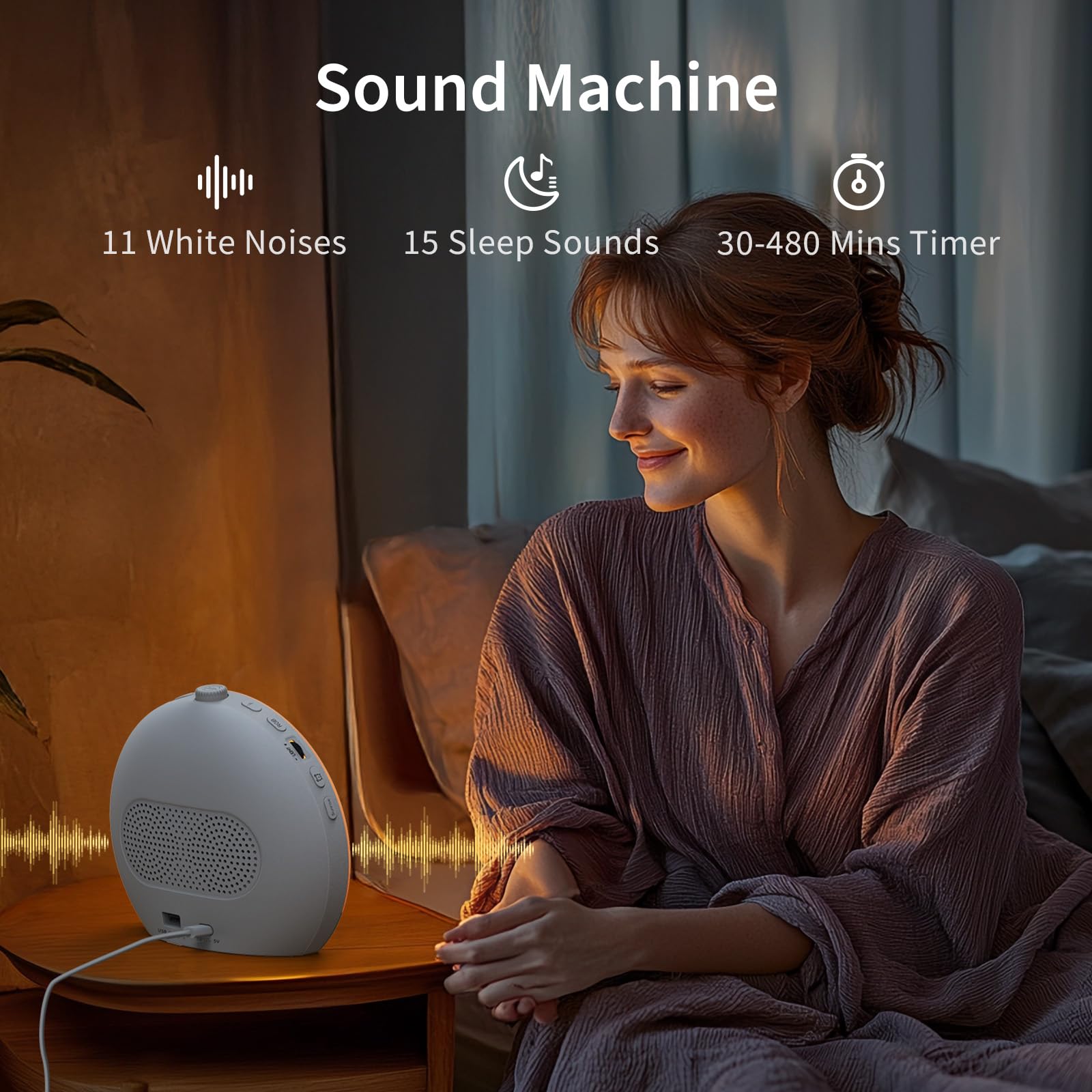 Enceinte Bluetooth EASYERA, réveil et sonorisation intégrés.