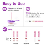 Easy@Home 40 bandes scellées, tests prêts à l’emploi et hygiéniques.