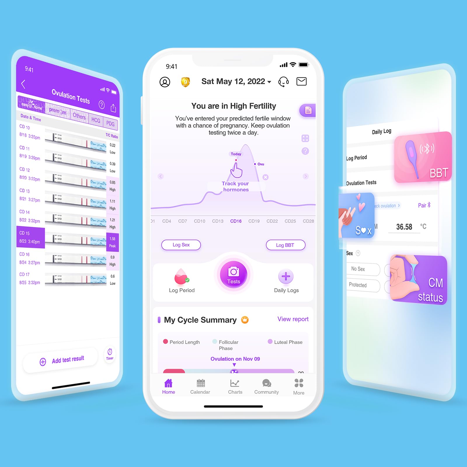 Easy@Home démonstration app Premom avec suivi numérique