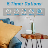 EasyHome Sleep Sound Machine, 10 niveaux de brillance pour ajuster l éclairage selon l humeur.