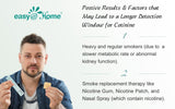 Easy@Home conseils d’emploi dépistage nicotine, utilisation sûre et efficace.