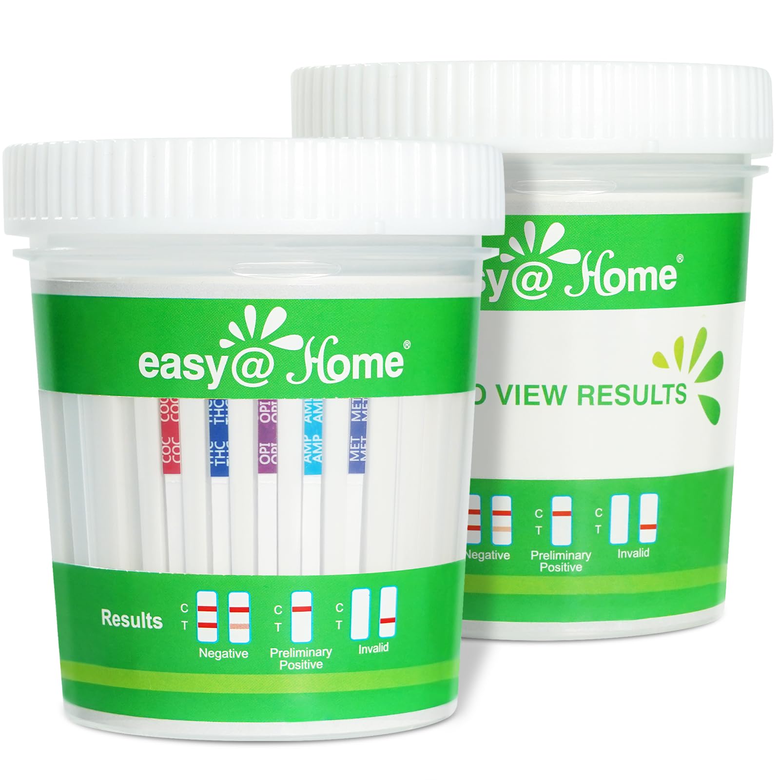 Easy@Home cuve-test amp-coc-met-thc, détection rapide des cinq drogues ciblées.