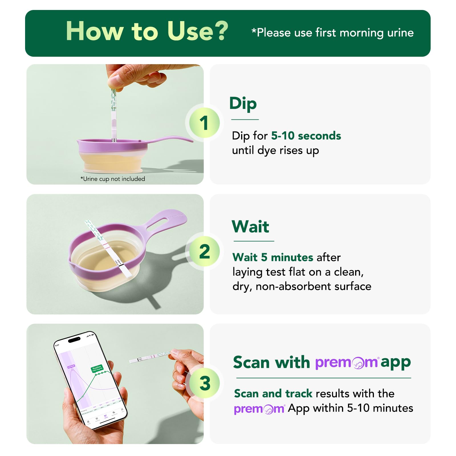 Easy@Home PdG Strips — ligne de contrôle claire pour un résultat fiable