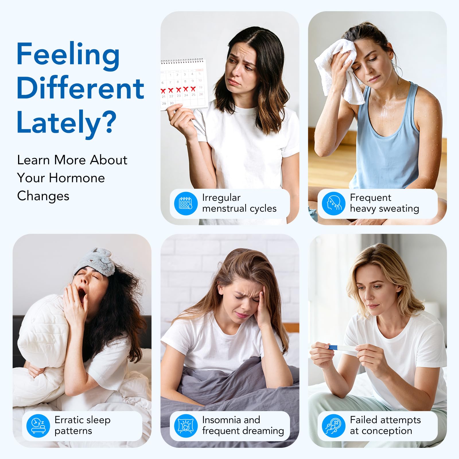 Easy@Home Premom app écran de suivi clair des résultats.