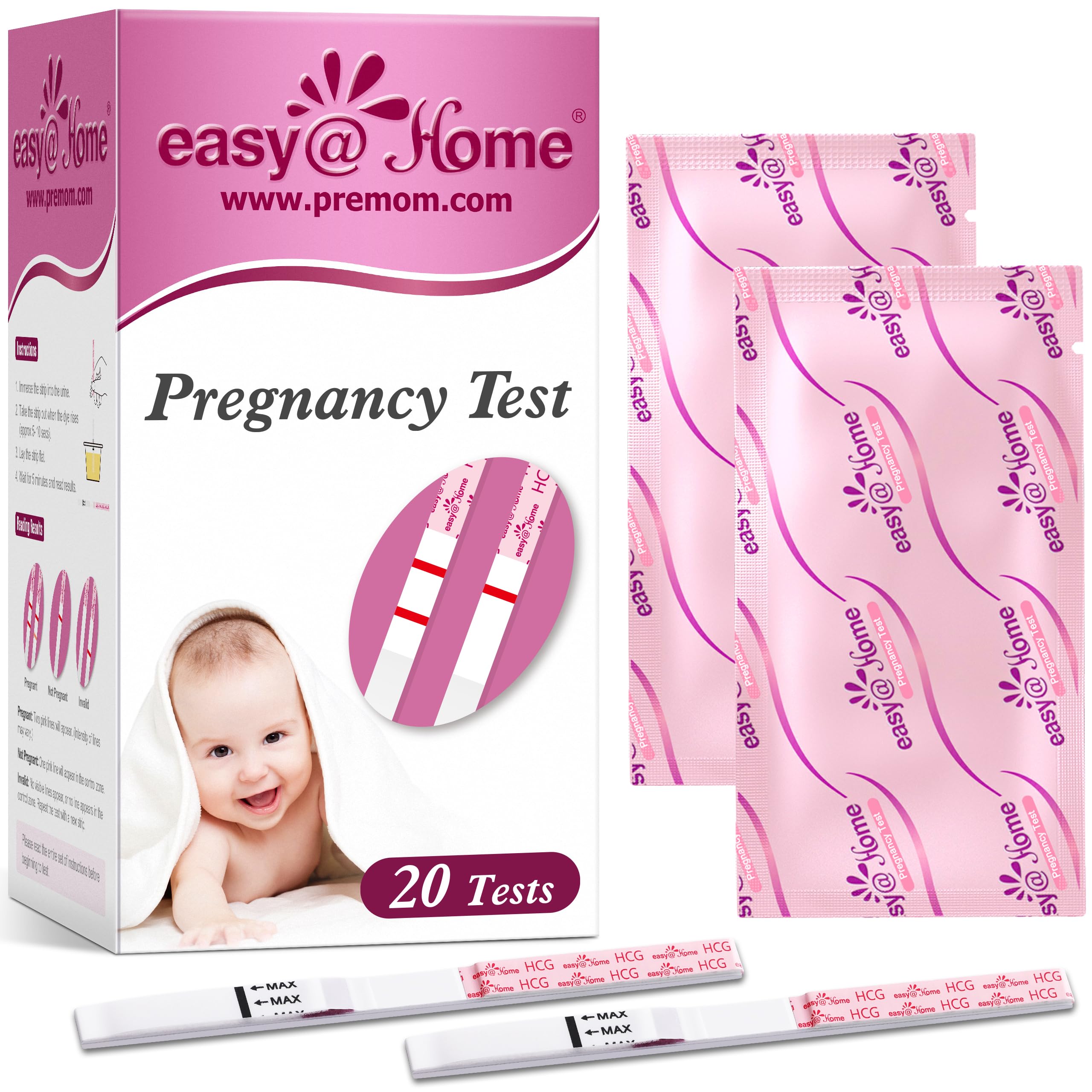 Easy@Home pack 20 bandes, dépistage précoce à domicile.