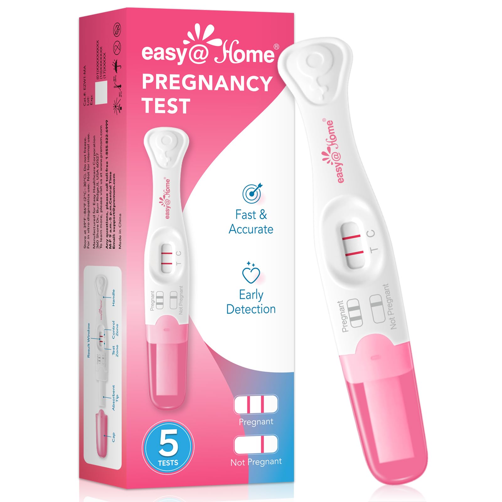 Easy@Home test grossesse utilisation domicile discrète et pratique