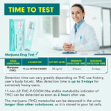 Easy@Home THC test kit – résultats affichés clairement avec deux lignes.