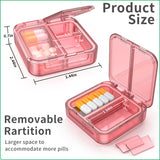 Easyhope boîte pilules avec diviseurs amovibles, organisation flexible.