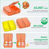 Easyhope boîte sans BPA et durable pour pilules quotidiennes