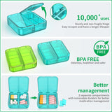 Easyhope boîte pilules sans BPA et sans odeur pour stockage sûr